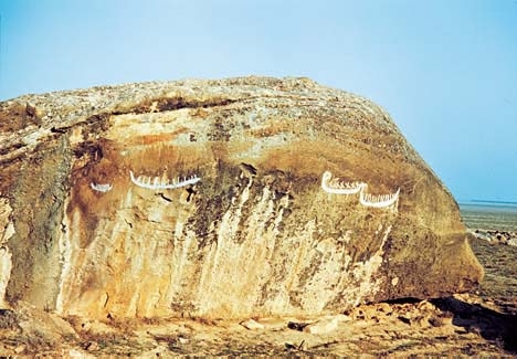 Gobustan Rock Paintings -  near Baku Azerbaijan