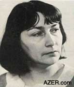 Elmira Nasirova, the inspiration for Dmitry Shostakovich's Tenth Symphony, as revealed in his correspondence to her. He incorporated the musical notation of both of their names in the Third Movement