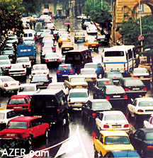 Traffic in Baku