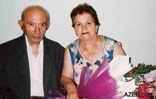 Aydin's wife Zoya on the occasion of her 70th Jubilee. 2004. Photo: Family of Aydin Vahidov.
