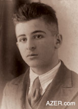 Gulhusein Huseinoghlu as a high school student in 1941, as a university student in the mid-1940s, and as a prisoner in exile (September 2, 1954). Photos: Family of Gulhusein Huseinoghlu.