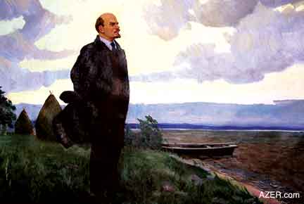 # Lenin looking out across the water to the horizon. Photo: Anne Visser, Holland.