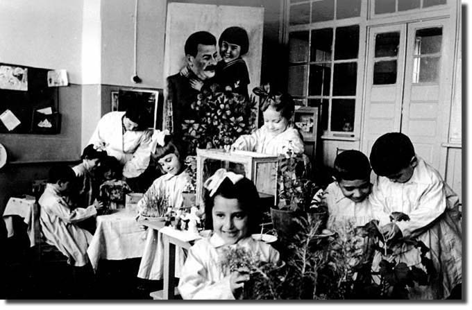 Baku kindergartners, 1951