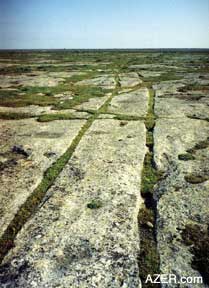 Cart ruts on the Absheron Peninsula are believed to pre-date the wheel