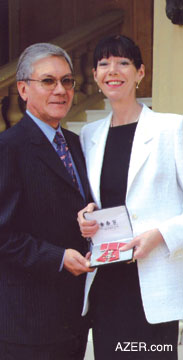 Susan Crouch with husband Brian at Buckingham Palace in 2001, having received the MBE medal (Member of the Order of the British Empire) for "Services to Export". At the time, Susan was the Managing Director of Spearhead Exhibitions Ltd. She was recognized for being involved 30 years in the conference and exhibition industry.